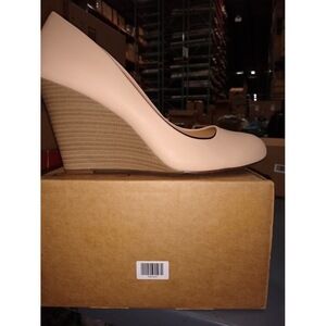 Jessica Simpson Women's Cash Slip On Wedge Sand 11M